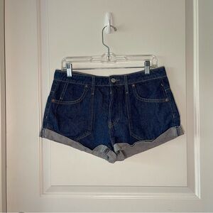 Free People We The Free Beginners Luck Slouch Shorts Felicity Wash
